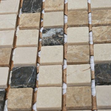 Мозаика Bonaparte (Бонапарт) Turin-15 slim Матовая 30.5x30.5 см (чип 1,5x1,5 см)