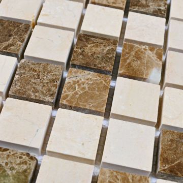 Мозаика Bonaparte (Бонапарт) Turin-20 Полированная 30.5x30.5 см (чип 2x2 см)