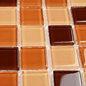 Мозаика Bonaparte (Бонапарт) Coffee Mix Глянцевая 30x30 см (чип 2,5x2,5 см)