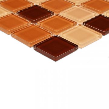Мозаика Bonaparte (Бонапарт) Coffee Mix Глянцевая 30x30 см (чип 2,5x2,5 см)