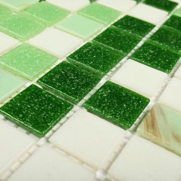 Мозаика Bonaparte (Бонапарт) Grass Полуглянцевая 32.7x32.7 см (чип 2x2 см)