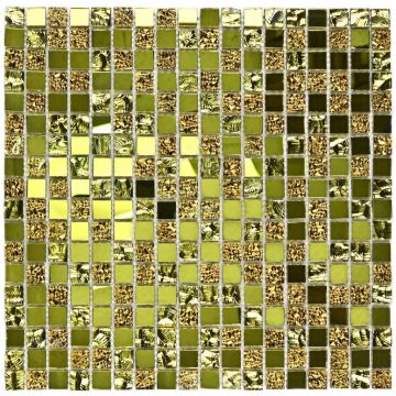 Мозаика Bonaparte (Бонапарт) Mirror gold Глянцевая 30x30 см (чип 1,5x1,5 см)