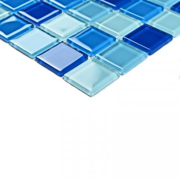 Мозаика Bonaparte (Бонапарт) Navy blu Глянцевая 30x30 см (чип 2,5x2,5 см)