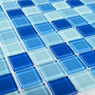 Мозаика Bonaparte (Бонапарт) Navy blu Глянцевая 30x30 см (чип 2,5x2,5 см)