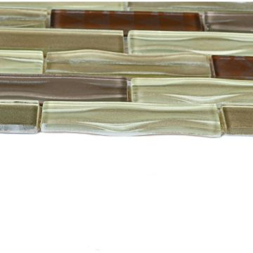 Мозаика Bonaparte (Бонапарт) Optima Brown Глянцевая 30x30 см (чип 2,3x9,8 см)