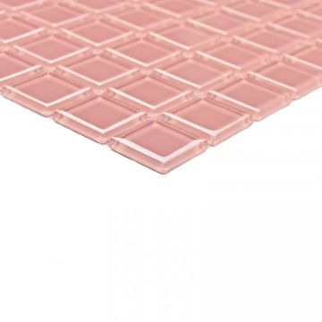 Мозаика Bonaparte (Бонапарт) Pink glass Глянцевая 30x30 см (чип 2,5x2,5 см)