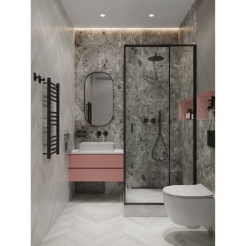 Мозаика Bonaparte (Бонапарт) Pink glass Глянцевая 30x30 см (чип 2,5x2,5 см)