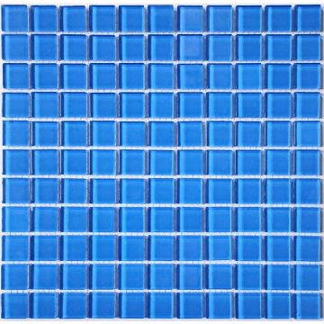Мозаика Bonaparte (Бонапарт) Royal blue Глянцевая 30x30.1 см (чип 2,5x2,6 см)