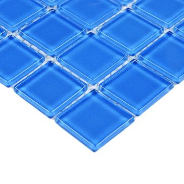 Мозаика Bonaparte (Бонапарт) Royal blue Глянцевая 30x30.1 см (чип 2,5x2,6 см)