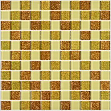 Мозаика Bonaparte (Бонапарт) Shine Gold Глянцевая 30x30 см (чип 2,5x2,5 см)