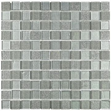 Мозаика Bonaparte (Бонапарт) Shine Silver Глянцевая 30x30 см (чип 2,5x2,5 см)