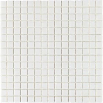 Мозаика Bonaparte (Бонапарт) Simple White (на бумаге) Полуглянцевая 32.7x32.7 см (чип 2x2 см)