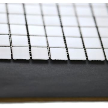 Мозаика Bonaparte (Бонапарт) Simple White (на бумаге) Полуглянцевая 32.7x32.7 см (чип 2x2 см)