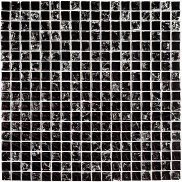 Мозаика Bonaparte (Бонапарт) Strike Black Глянцевая 30x30 см (чип 1,5x1,5 см)