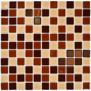 Мозаика Bonaparte (Бонапарт) Toffee mix Глянцевая 30x30 см (чип 2,5x2,5 см)