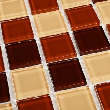 Мозаика Bonaparte (Бонапарт) Toffee mix Глянцевая 30x30 см (чип 2,5x2,5 см)