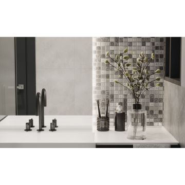 Мозаика Bonaparte (Бонапарт) Trend Silver Глянцевая 30x30 см (чип 2,3x2,3 см)