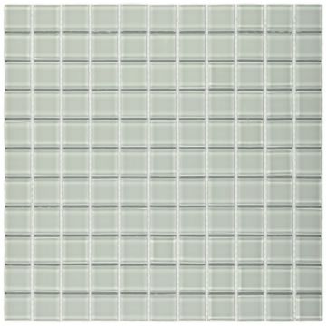 Мозаика Bonaparte (Бонапарт) White glass Глянцевая 30x30 см (чип 2,5x2,5 см)