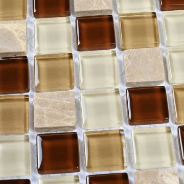 Мозаика Bonaparte (Бонапарт) Scarlett Глянцевая 30x30 см (чип 1,5x1,5 см)