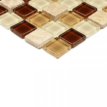 Мозаика Bonaparte (Бонапарт) Scarlett Глянцевая 30x30 см (чип 1,5x1,5 см)