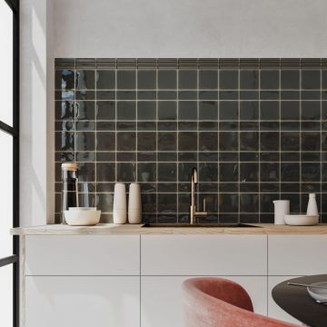 Настенная плитка Wow (Вау) Fayenza Square Ebony 12.5x12.5 см