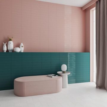 Настенная плитка Wow (Вау) Grace Blush Gloss 7.5x30 см, глянцевая