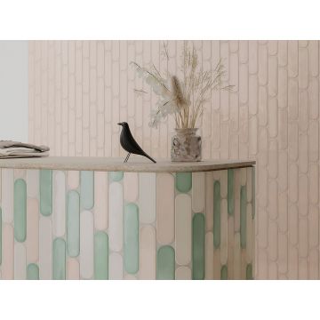 Настенная плитка Wow (Вау) Grace O Sage Gloss 7.5x30 см, глянцевая