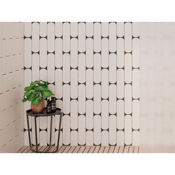 Настенная плитка Wow (Вау) Grace O White Matt 7.5x30 см