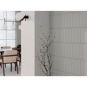 Настенная плитка Wow (Вау) Grace O White Matt 7.5x30 см