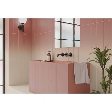 Настенная плитка Wow (Вау) Melange Talc Rose 10.7x54.2 см