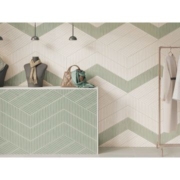 Настенная плитка Wow (Вау) Spike Bars A Talc Matt 15x25.9 см