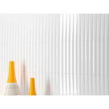 Настенная плитка Wow (Вау) Stripes Ice White Matt 7,5х30 см