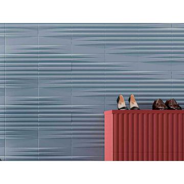 Настенная плитка Wow (Вау) Stripes Liso XL Sky 7.5x30 см