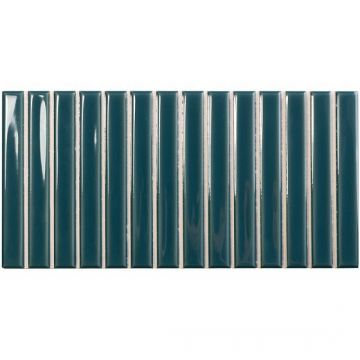 Настенная плитка Wow (Вау) Sweet Bars Peacock Blue 12.5x25 см