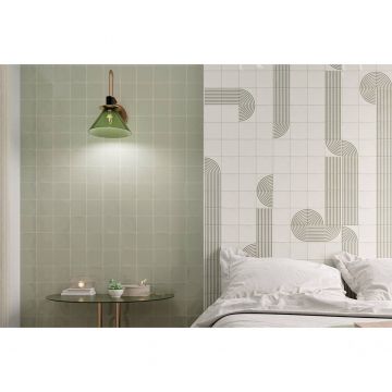 Настенная плитка Wow (Вау) Twister T Mint Grey 12.5x12.5 см