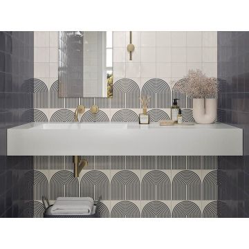 Настенная плитка Wow (Вау) Twister Twist Vapor Titanium Blue 12.5x12.5 см