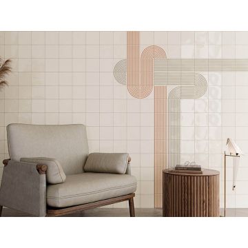 Настенная плитка Wow (Вау) Twister Twist Vapor Toffee 12.5x12.5 см