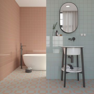 Керамогранит Wow (Вау) Bits Square Scuba Blue Gloss 11.6x11.6 см, глянцевый