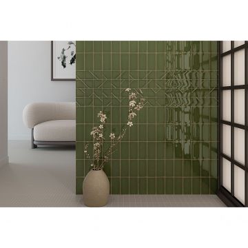 Настенная плитка Wow (Вау) Yoko Origami Moss 6.25x12.5 см