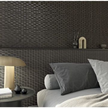 Керамическая плитка Wow (Вау) 3D Bars Diamond Onix Matt 12,5x25 см