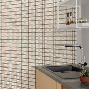 Керамическая плитка Wow (Вау) 3D Bars Diamond Quartz Gloss 12,5x25 см