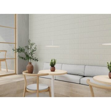 Керамическая плитка Wow (Вау) Sweet Bars Deep White 12,5x25 см