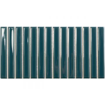 Керамическая плитка Wow (Вау) Sweet Bars Peacock Blue 12,5x25 см