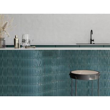 Керамическая плитка Wow (Вау) Sweet Bars Peacock Blue 12,5x25 см