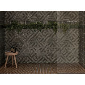 Керамическая плитка Wow (Вау) Spike Bars B Ebony 15x25,9 см