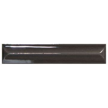 Базовая плита Вау nouvelle 16х3 см темно-серый глянцевая 139396, Vague Charcoal Gloss, Wow