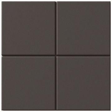 Базовая плита Вау Raster 15х15 см серый матовая 131363, Grid M Basalt, Wow