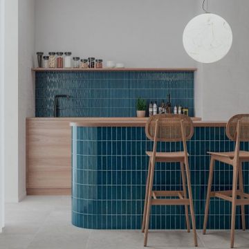 Настенная плитка Wow (Вау) Colour Notes Bars Indigo 12,5x25 см