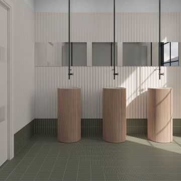 Настенная плитка Wow (Вау) Faces Hill Bone 5x40 см