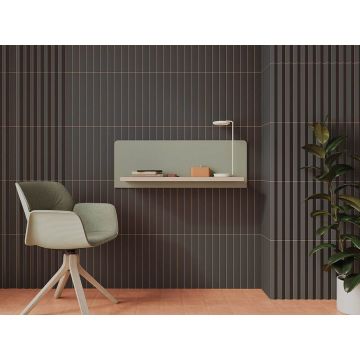 Настенная плитка Wow (Вау) Faces Liso Coal 5x40 см